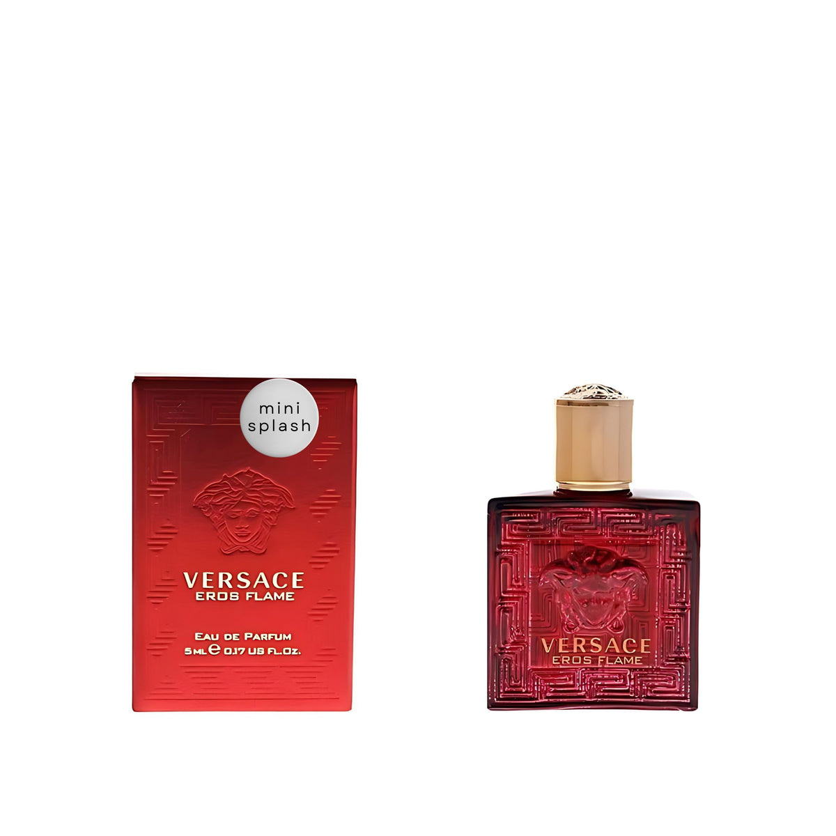 Versace Eros Flame Mini EDP Splash 0.17 Ounce front view