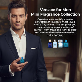Versace Mini Cologne Set packaging display