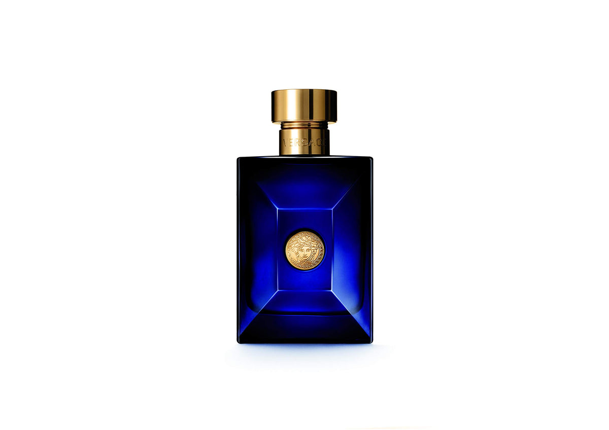 Versace Pour Homme Dylan Blue 3.4 oz bottle side view