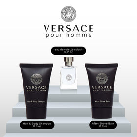 Versace Pour Homme Eau de Toilette 0.17 oz bottle close-up