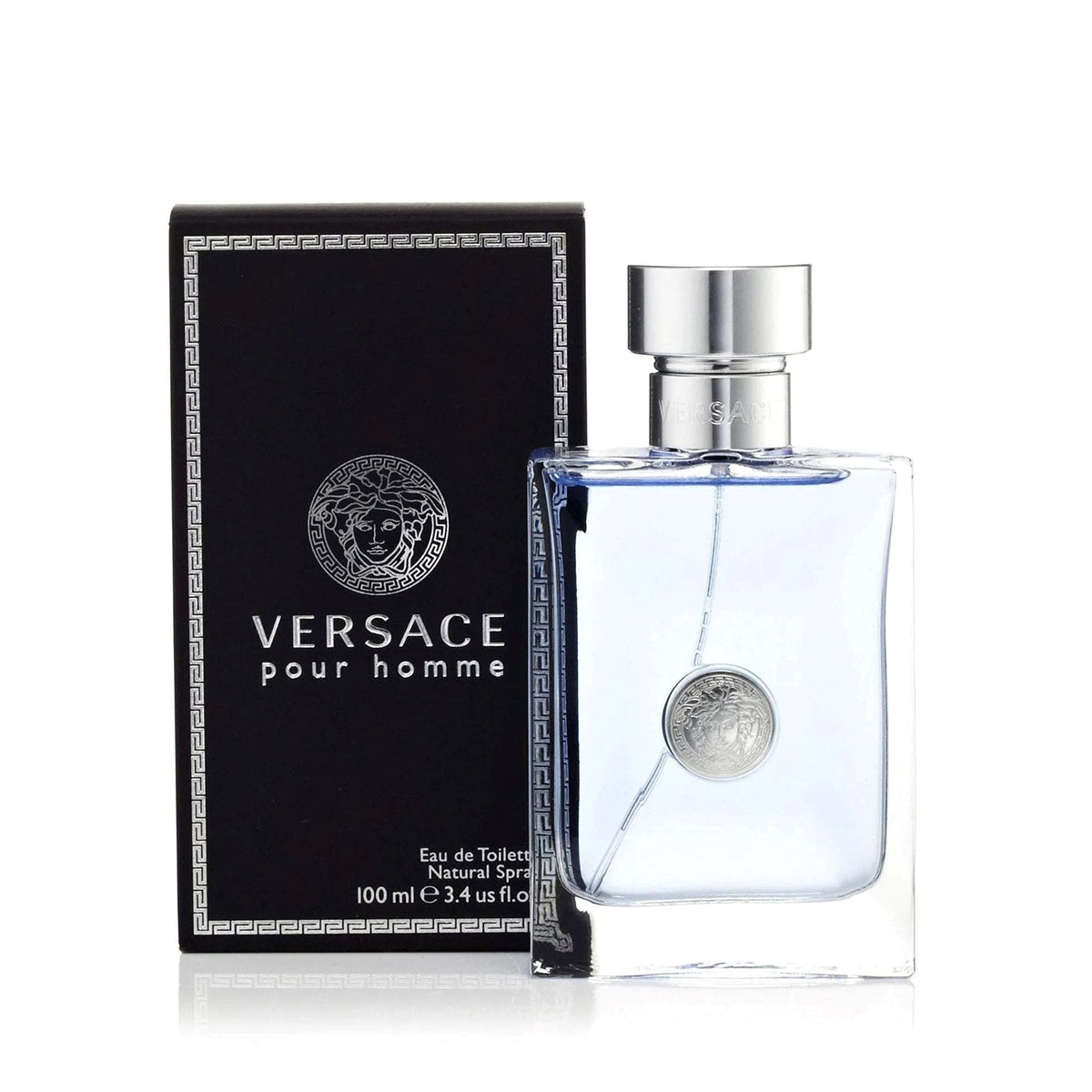 Versace Pour Homme Eau de Toilette Spray 3.4 oz bottle top view