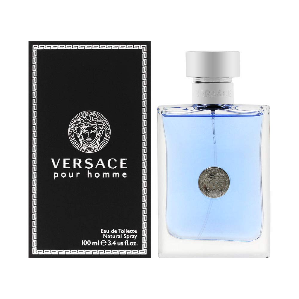 Versace Pour Homme Eau de Toilette Spray 3.4 oz front view