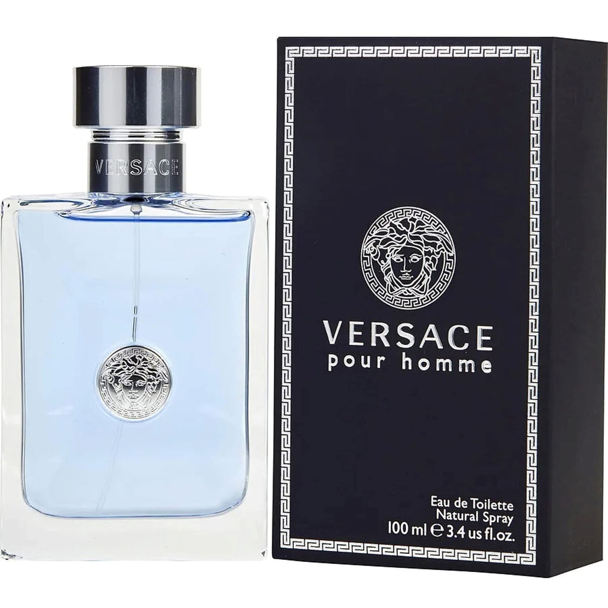 Versace Pour Homme Eau de Toilette Spray 3.4 oz packaging