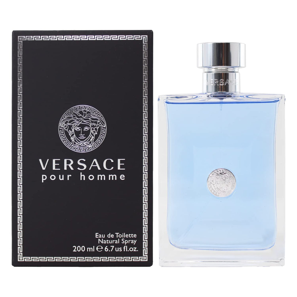 Versace Pour Homme Eau de Toilette Spray 6.7 oz packaging