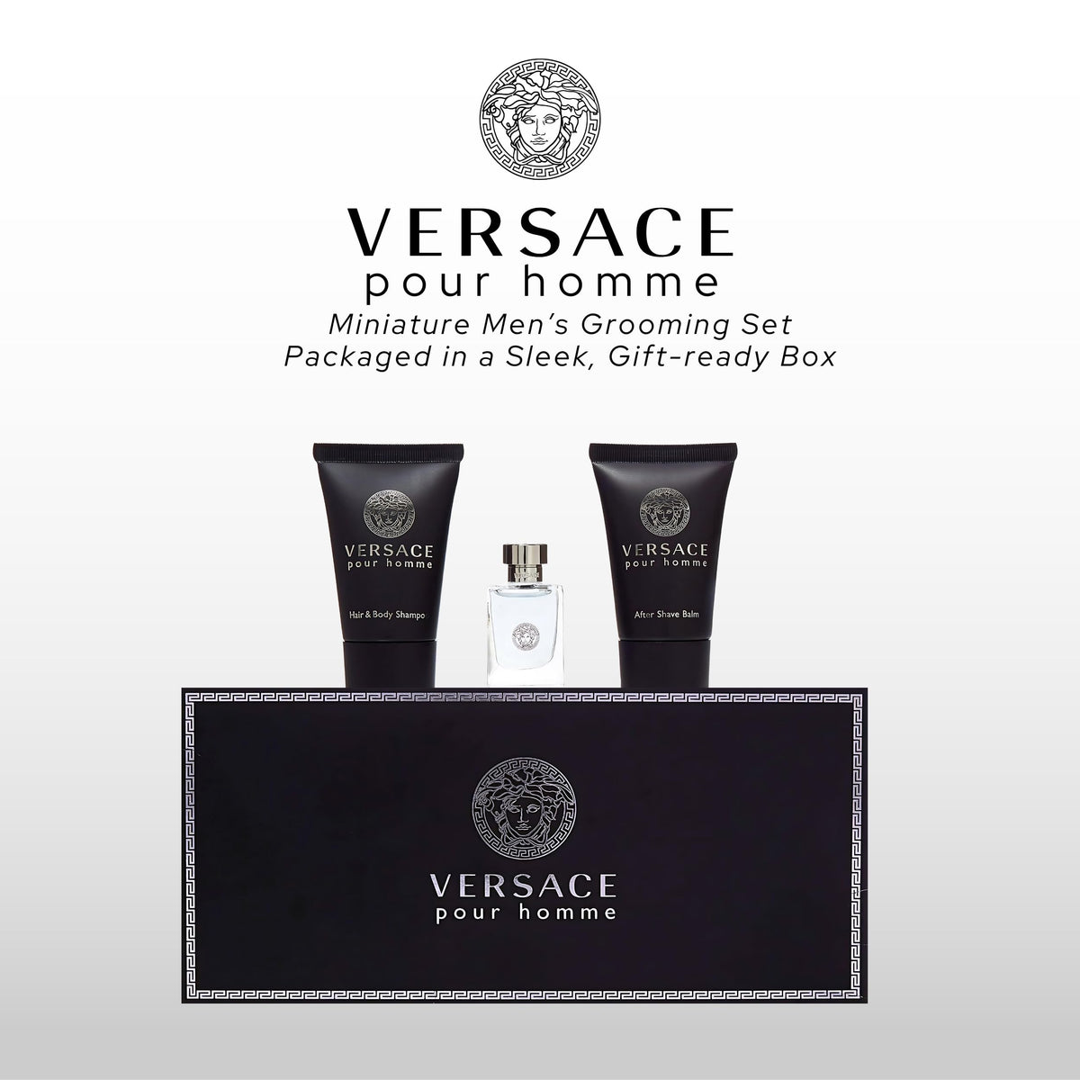 Versace Pour Homme Hair & Body Shampoo 0.8 oz bottle