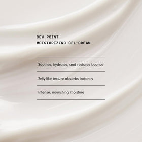 Versed Dew Point Gel Moisturizer back view with ingredients