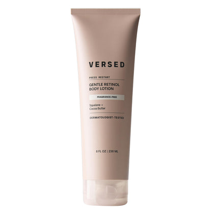 Versed Press Restart Gentle Retinol Body Lotion 8 Oz front view