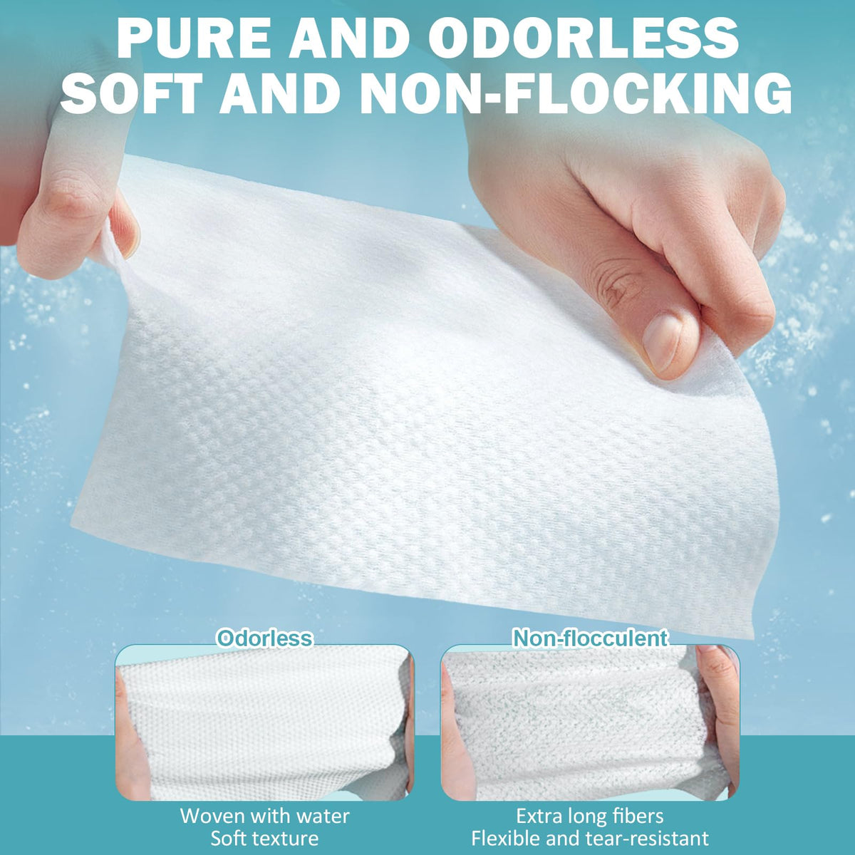 VETYUND Disposable Face Towels dual-sided design