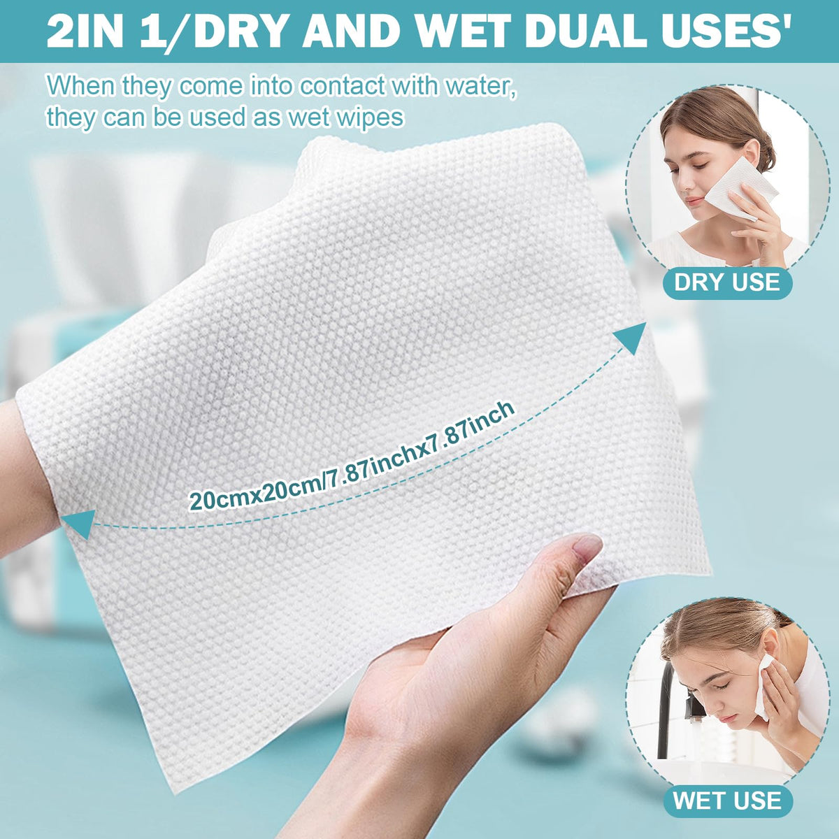 VETYUND Disposable Face Towels for household cleaning
