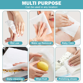 VETYUND Disposable Face Towels in a travel bag