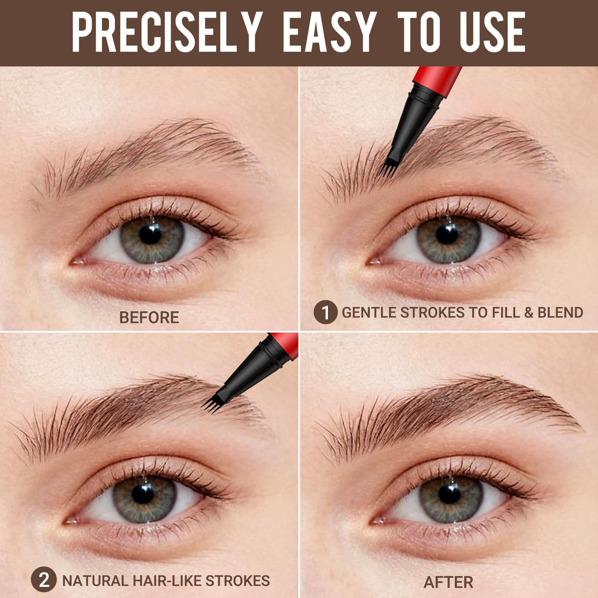 Vevivia Beauty Eyebrow Pencil compact for travel