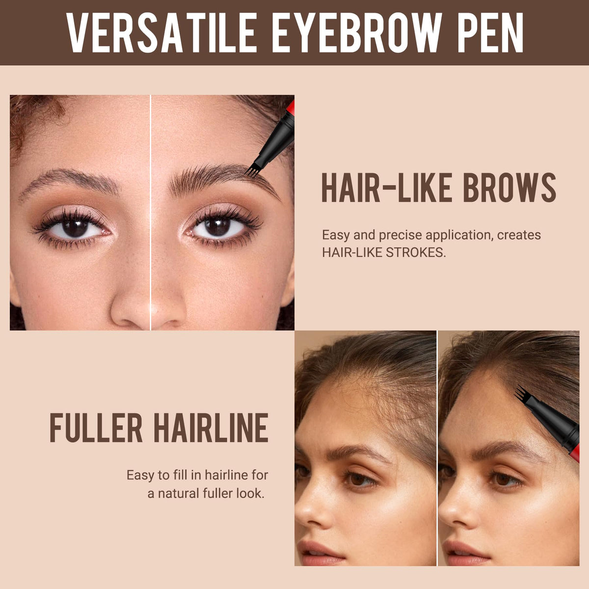 Vevivia Beauty Eyebrow Pencil on a makeup table