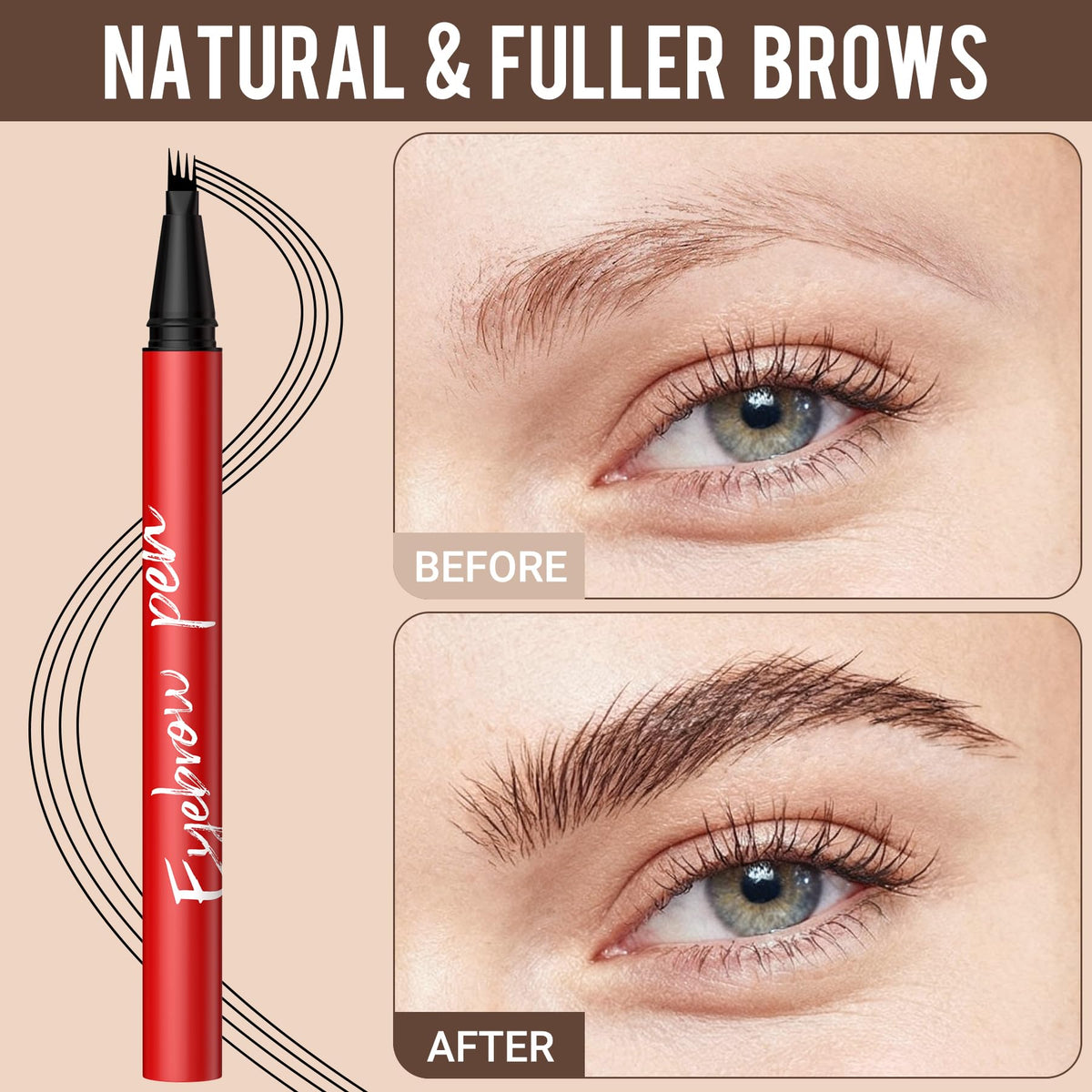 Vevivia Beauty Eyebrow Pencil showing 4-tip design