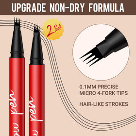 Vevivia Beauty Eyebrow Pencils 2 Pack displayed on a makeup table
