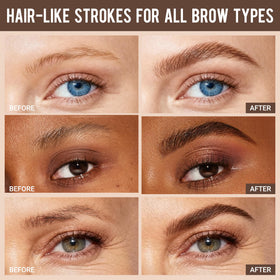 Vevivia Beauty Eyebrow Pencils showing different shades available
