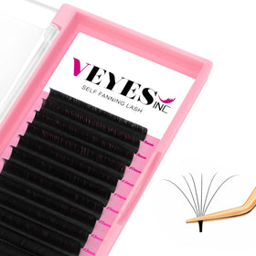 VEYES INC Easy Fan Volume Lash Extensions 0.05 D Curl mixed length tray