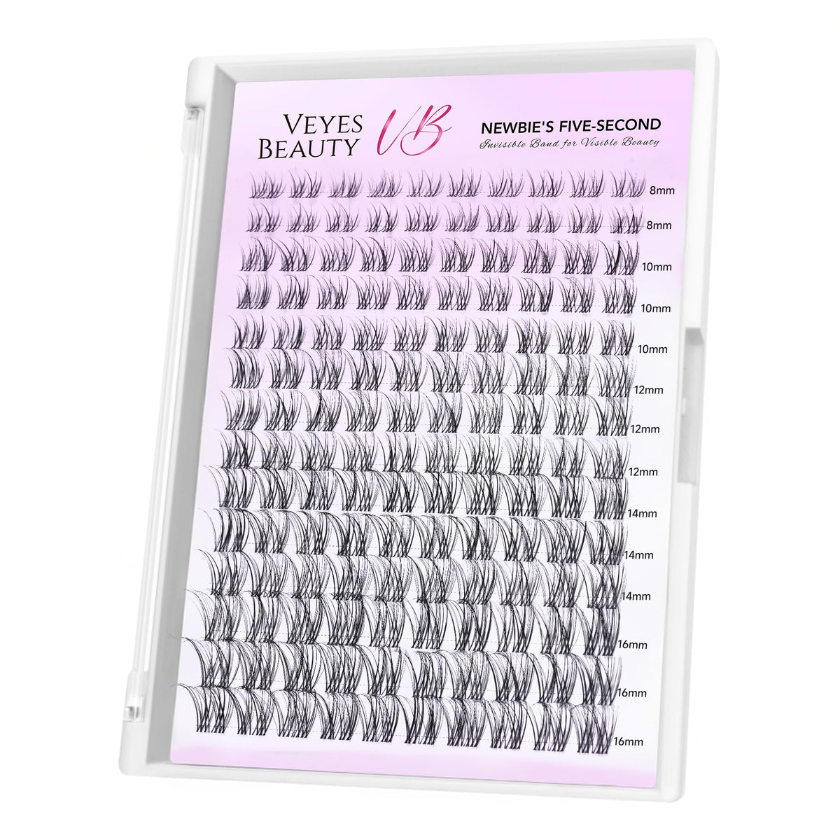 VEYESBEAUTY Aliva Lash Clusters 8-16mm front view