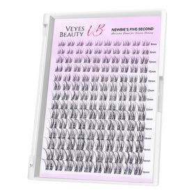 VEYESBEAUTY Aliva Lash Clusters 8-16mm front view