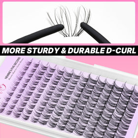 VEYESBEAUTY Aliva Lash Clusters displayed on a makeup table