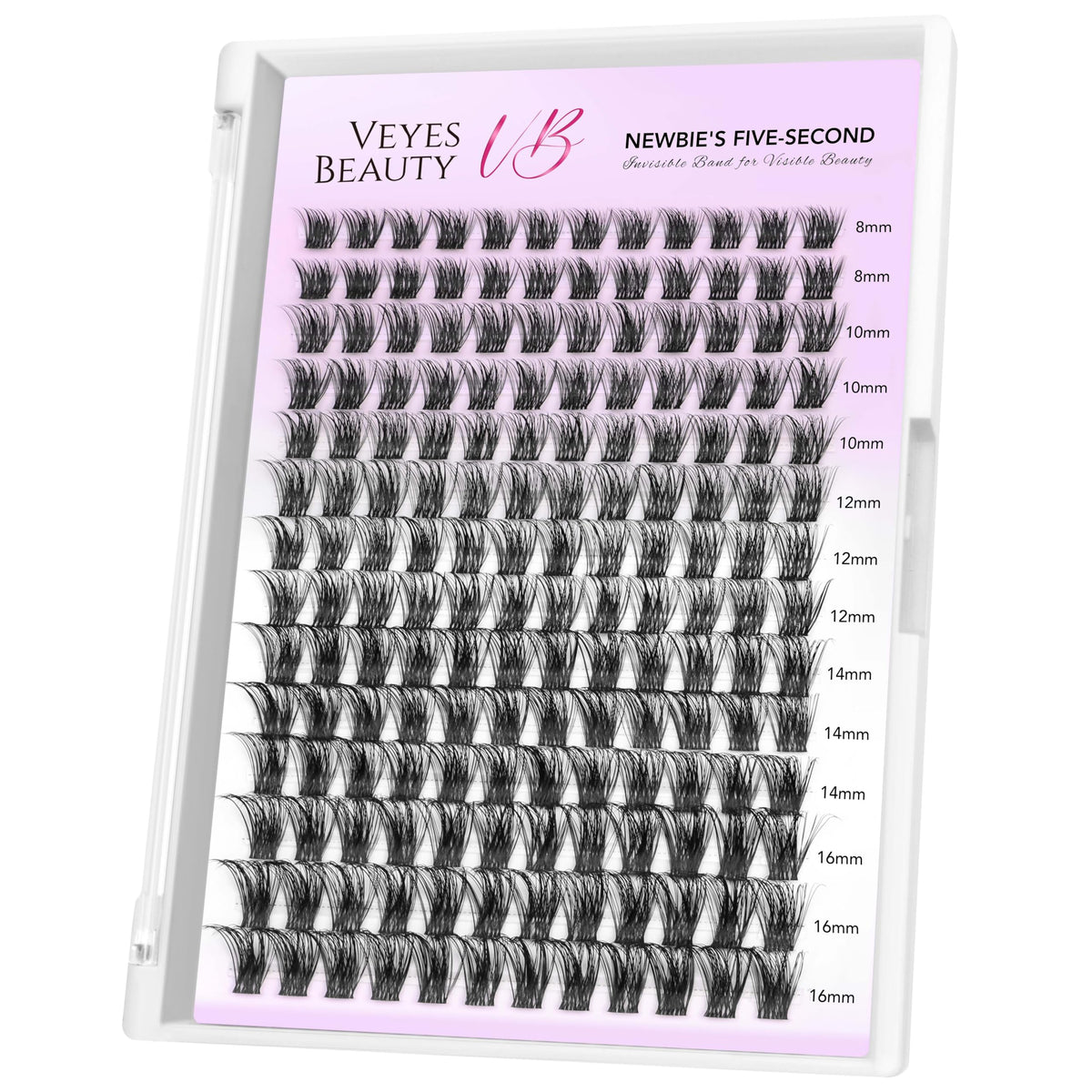 VEYESBEAUTY Bomb Lash Clusters 8-16mm front view