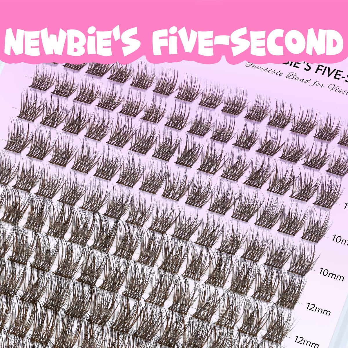 VEYESBEAUTY Brown Lash Clusters Kit packaging