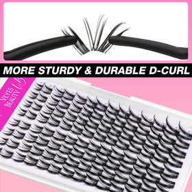 VEYESBEAUTY Bunny Eyelash Clusters Kit side view