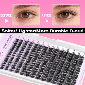 VEYESBEAUTY Dreamy Lash Clusters application process