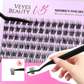 VEYESBEAUTY Dreamy Lash Clusters Kit showing lash clusters in detail