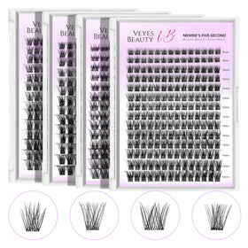 VEYESBEAUTY Dreamy Lash Clusters Kit side view showcasing lash clusters