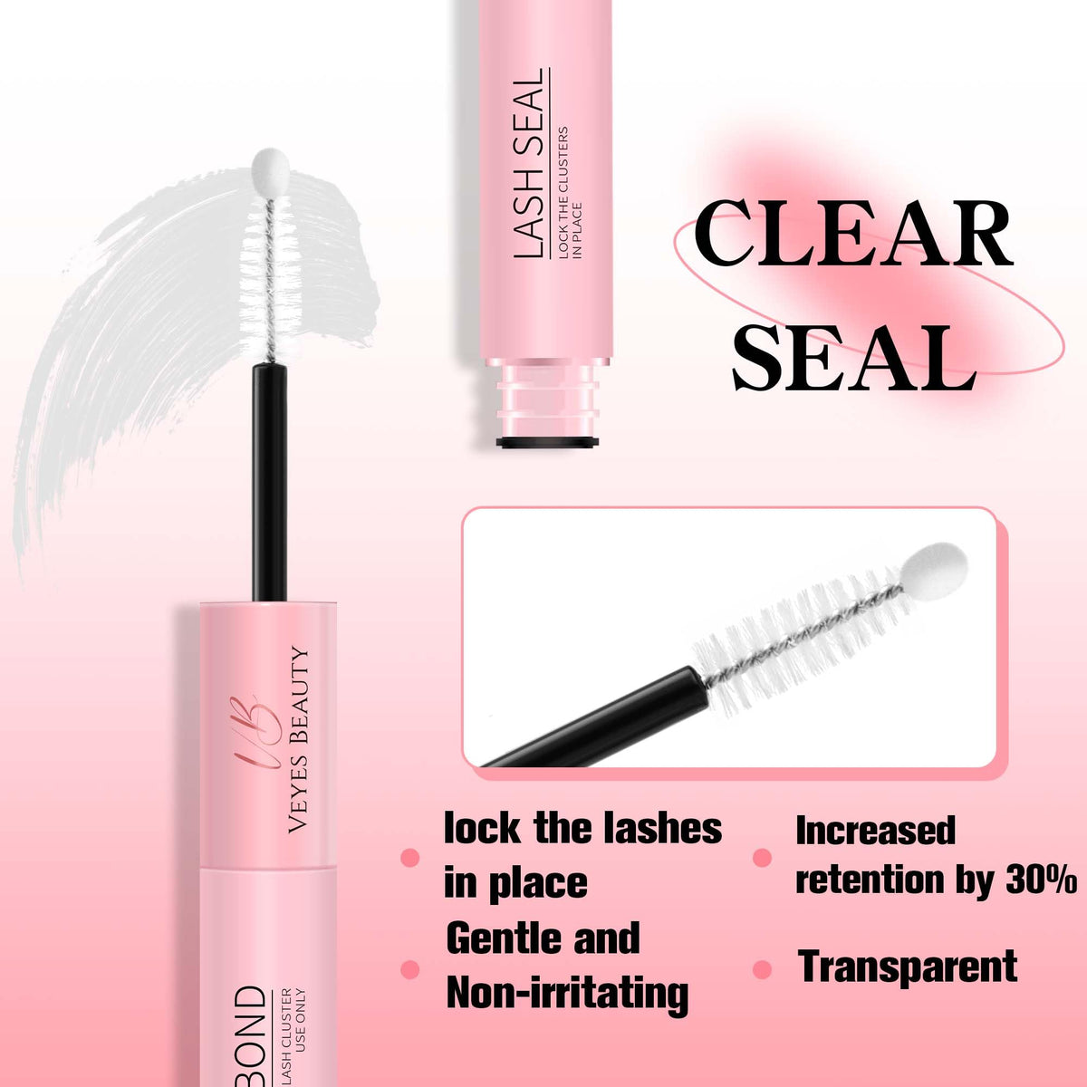 VEYESBEAUTY Lash Bond and Seal application demonstration