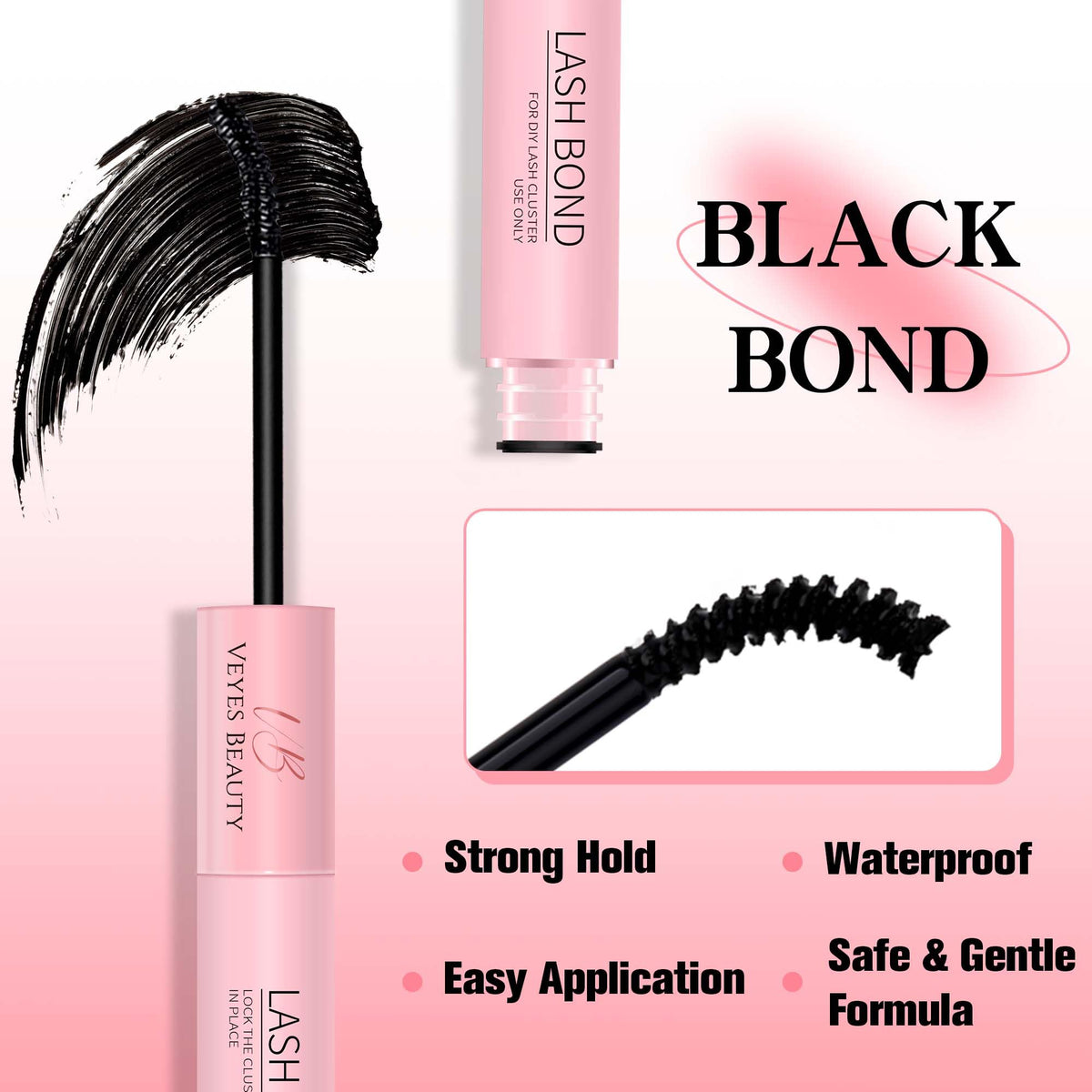 VEYESBEAUTY Lash Bond and Seal spiral brush close-up