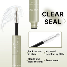 VEYESBEAUTY Lash Bond and Seal with cluster lashes