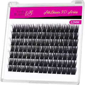 VEYESBEAUTY Lash Clusters 12mm front view in packaging