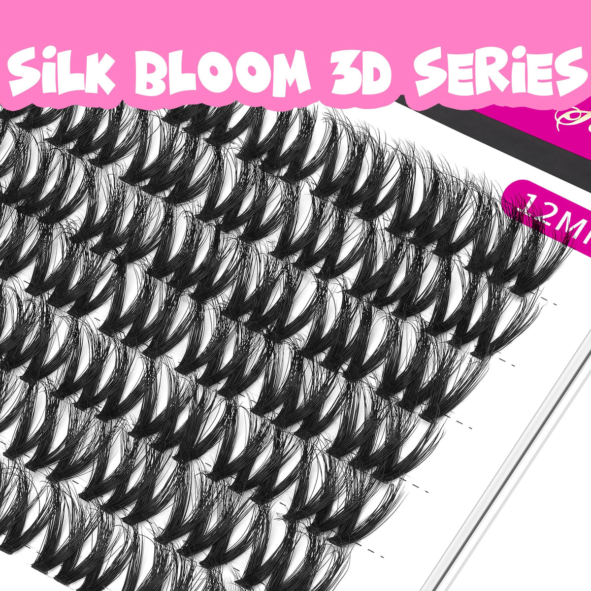 VEYESBEAUTY Lash Clusters 12mm with applicator tool