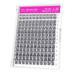VEYESBEAUTY Lash Clusters 8-18mm front view