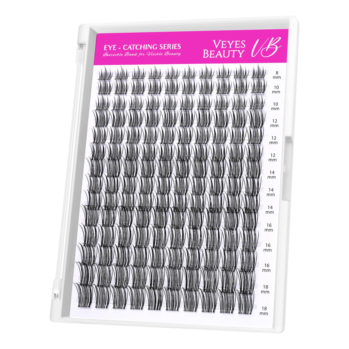 VEYESBEAUTY Lash Clusters 8-18mm front view