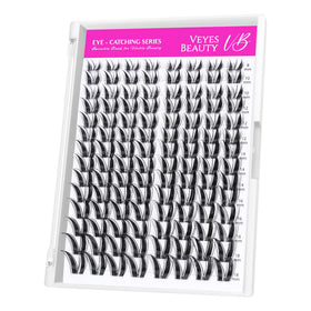 VEYESBEAUTY Lash Clusters 8-18mm tray front view