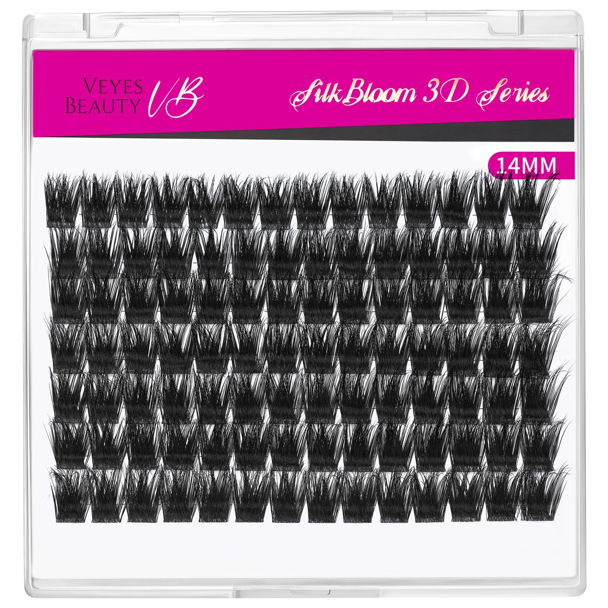 VEYESBEAUTY Lash Clusters displayed on a makeup table