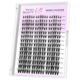 VEYESBEAUTY Lash Clusters front view showing packaging