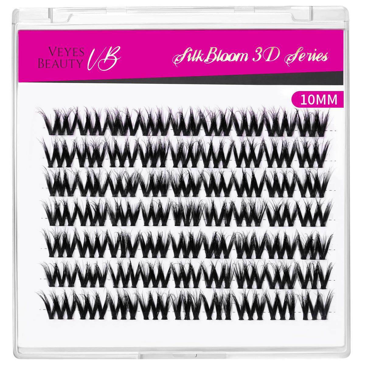VEYESBEAUTY Lash Clusters in use on model's eyelashes