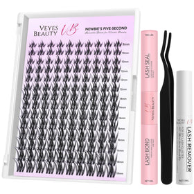 VEYESBEAUTY Lash Clusters Kit packaging front view