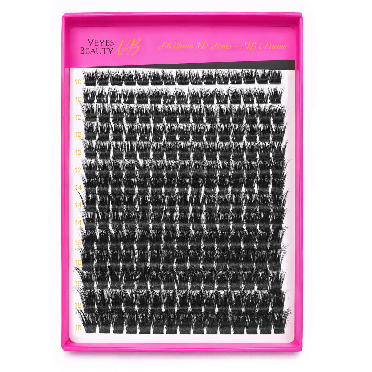 VEYESBEAUTY Lash Clusters Kit with multiple lash styles