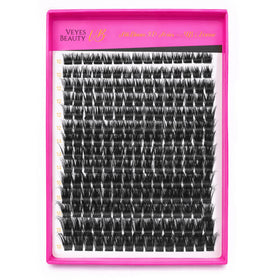 VEYESBEAUTY Lash Clusters Kit with multiple lash styles
