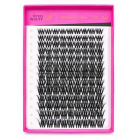 VEYESBEAUTY Lash Clusters Kit with various lash styles