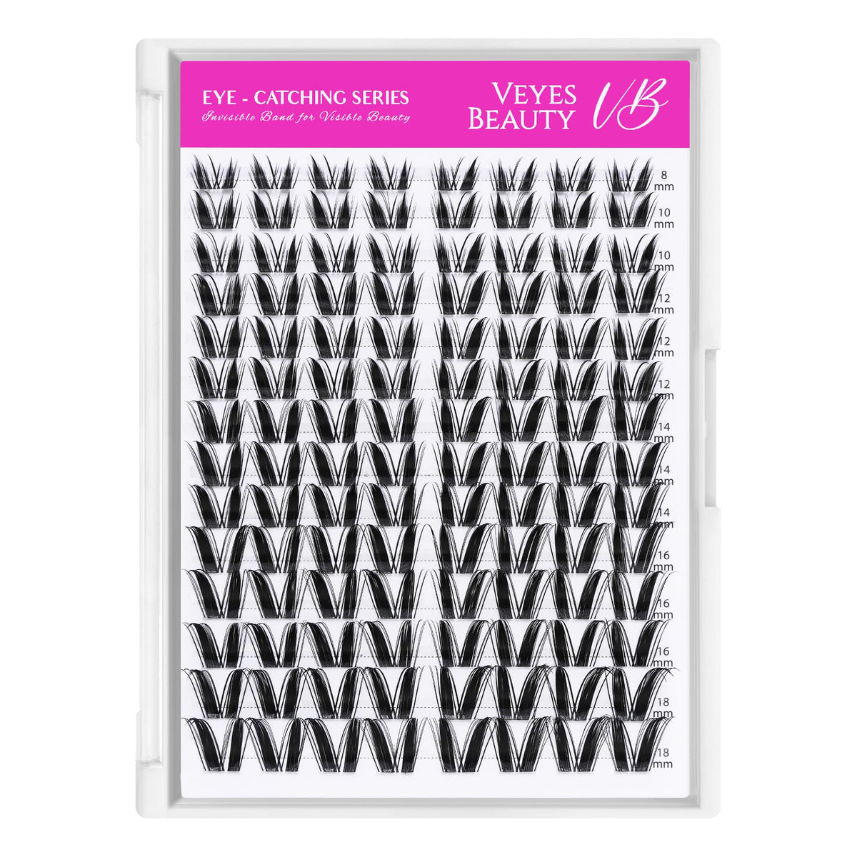 VEYESBEAUTY Lash Clusters packaging and contents