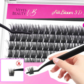 VEYESBEAUTY Lash Clusters with lash applicator tool