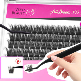 VEYESBEAUTY Lash Clusters with lash applicator tool
