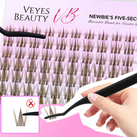VEYESBEAUTY lash clusters with lash bond and sealer