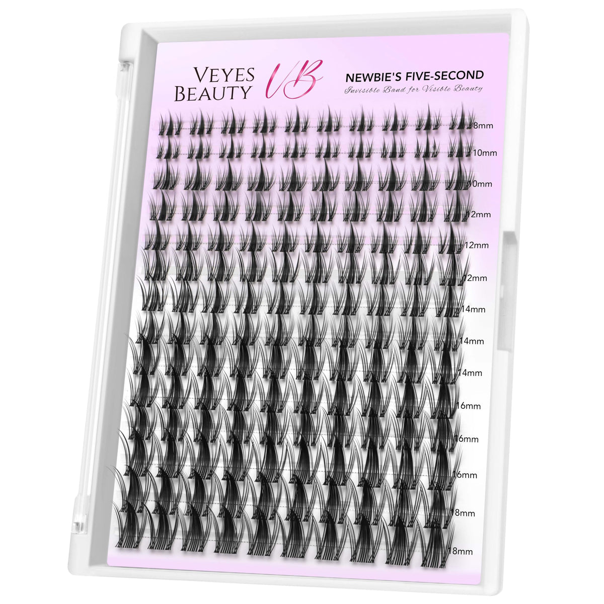 VEYESBEAUTY Manga Lash Clusters front view with packaging
