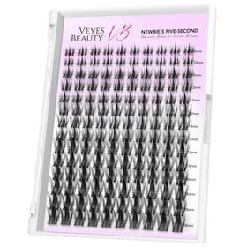VEYESBEAUTY Manga Lash Clusters front view with packaging